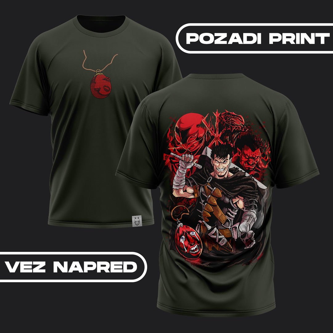 Berserk P23 Vez + Print Majica - Anbu Clothing Brand Anime garderoba shop