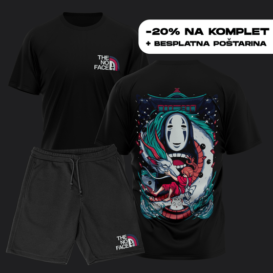 Spirited Away P01 Print Komplet Majica + Šorc - Anbu Clothing Brand Anime garderoba shop